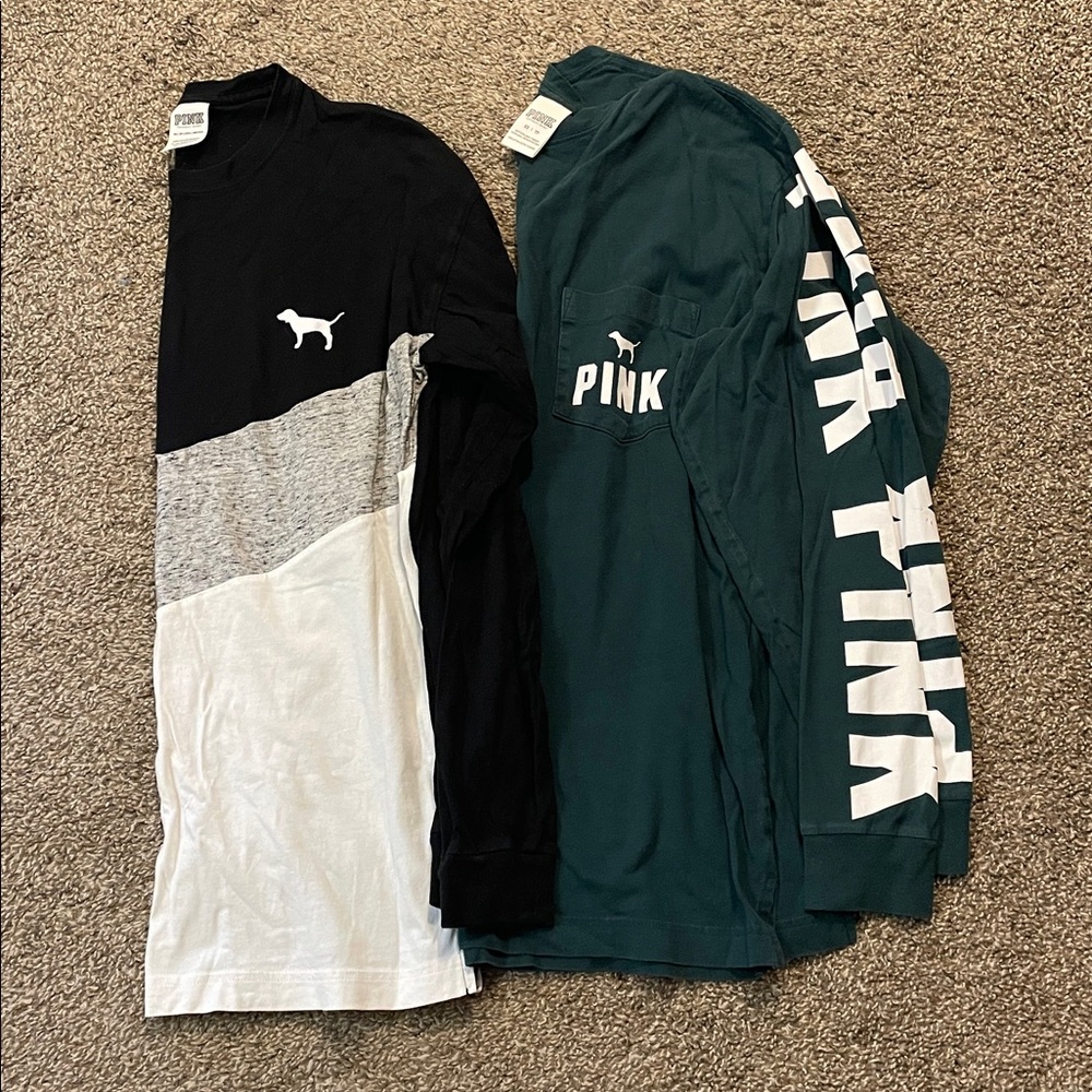 PINK Long Sleeve Tee Set